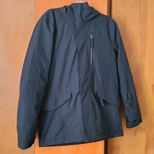 Boys Quicksilver Ski Jacket 16 XXL Regular Black 10K Dryflight Snowboarding